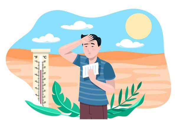 انواع، علت و علائم گرمازدگی
