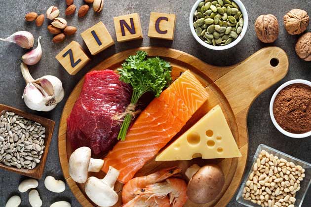 منابع مختلف غذایی حاوی زینک
