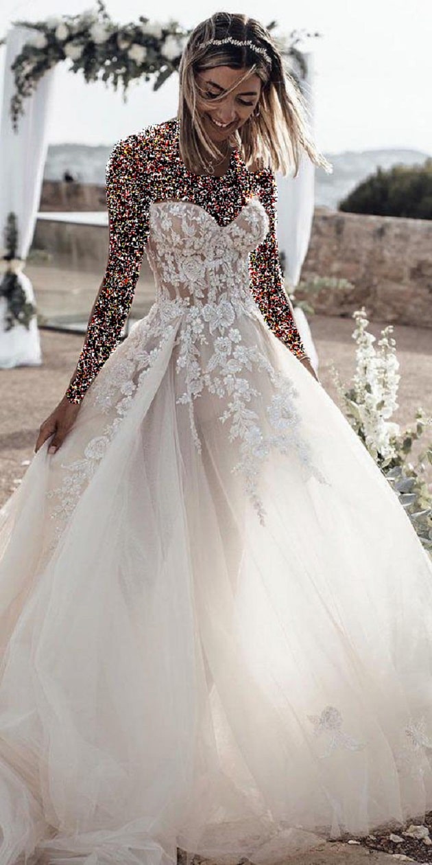 جدیدترین مدل لباس عروس توری