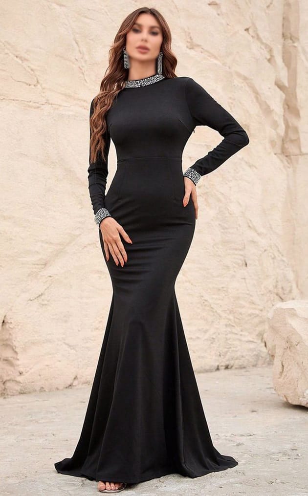 جذاب ترین مدل لباس های مشکی بلند مجلسی زنانه ماکسی ایرانی