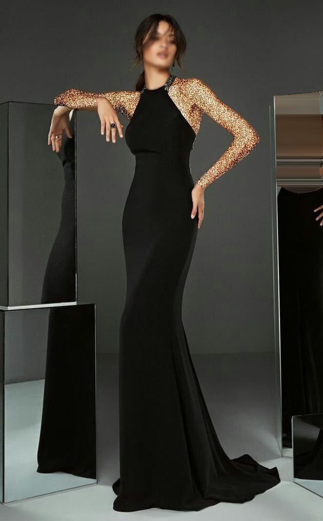 جدیدترین مدل لباس های مجلسی بلند بدون آستین ایرانی دنباله دار رنگ مشکی
