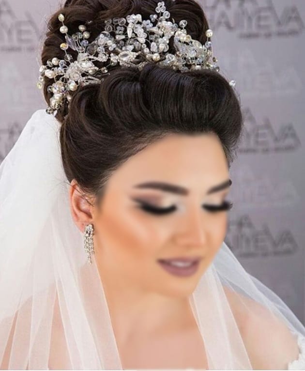 مدل تاج عروس با شکوه