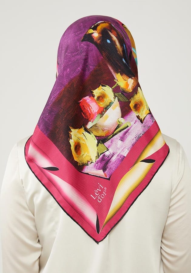 مدل های متنوع و جدید انواع روسری ساتن و ابریشمی