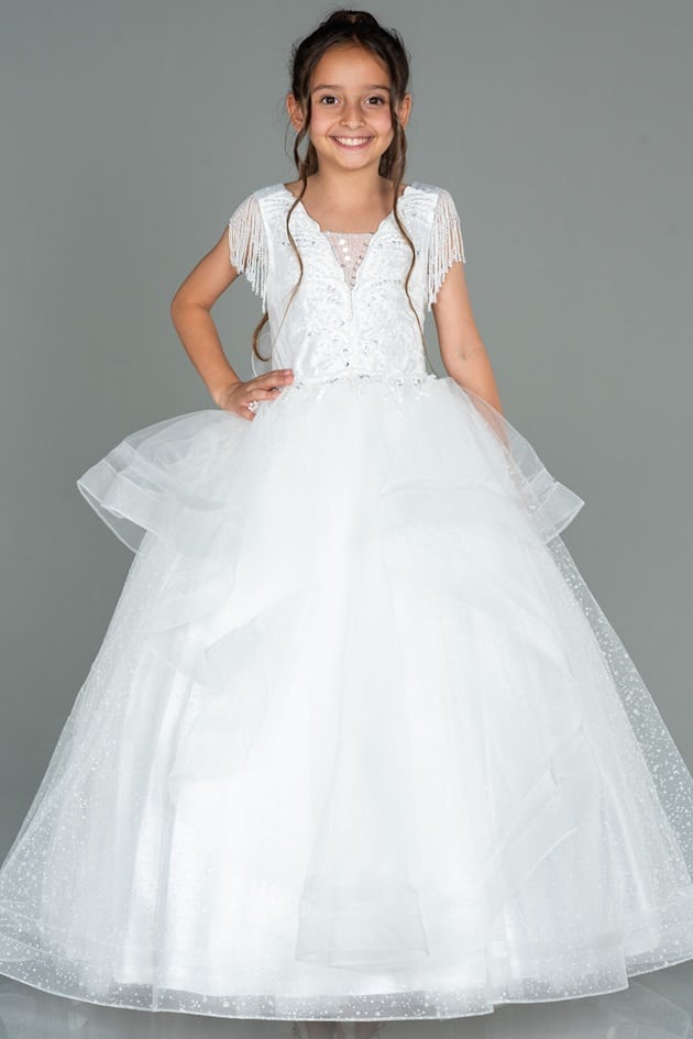 جدید ترین مدل های شیک و جذاب لباس عروس بچه گانه بلند پرنسسی