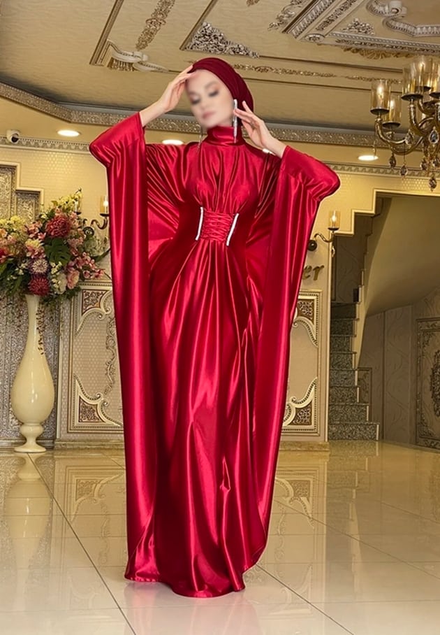 لباس مجلسی بلند شیک قرمز