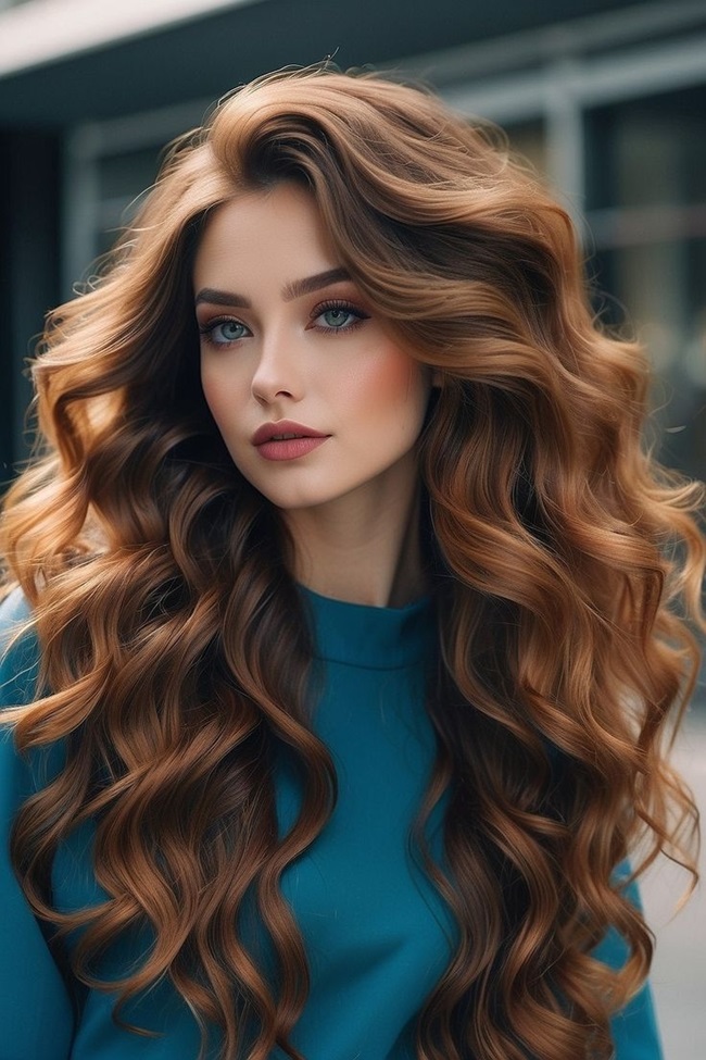 جذاب ترین مدل موی فر دخترانه بلند شیک و زیبا