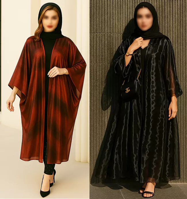 مانتو بهاری بلند مجلسی