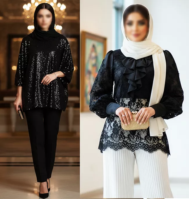 شومیز مشکی شیک زنانه