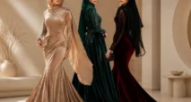 لباس مخمل بلند مجلسی لوکس زنانه و دخترانه